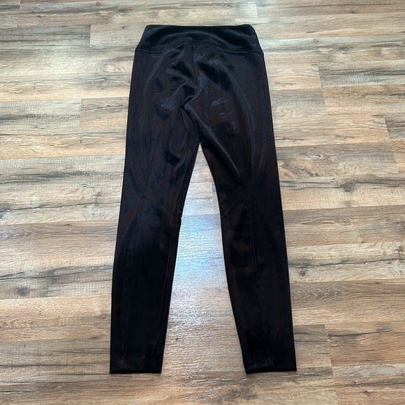 WNHM WOMEN RUNWAY VELVET CORDUROY LEGGINGS BLACK SIZE 8 - Picture 2 of 7